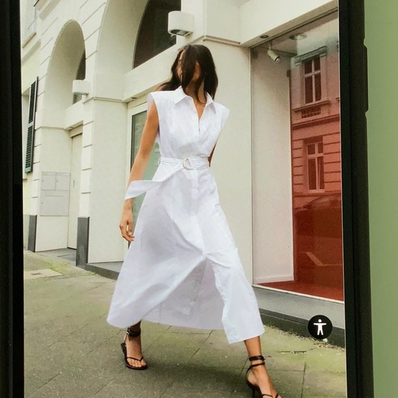 Zara Dresses & Skirts - ZARA Long Poplin Dress